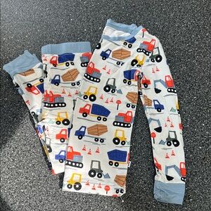 Little Sleepies Construction Vehicle Pajama Set - Multicolor